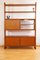 Divisorio Mid-Century in teak con mobile bar, Immagine 1