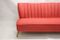 Rotes Vintage Drei-Sitzer Sofa 6