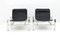 Vintage Aluminum & Leather Lounge Chairs by David De Majo for Walter Knoll, 1980s, Set of 2, Image 4