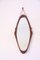 Mid-Century Teak, Rope, & Imitation Leather Mirror 4