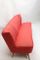 Rotes Vintage Drei-Sitzer Sofa 3