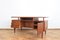 Scrivania Mid-Century impiallacciata in teak, Danimarca, anni '60, Immagine 4