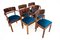 Art Deco Dining Table with Chairs and Armchairs, Poland, 1940s, Set of 7 6