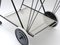 Black and White Perforated Metal Bar Cart in the style of Mathieu Mathegot, 1950s 5