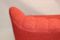 Rotes Vintage Drei-Sitzer Sofa 8