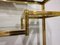 Brass Console Table with Mirror, 1970s 7