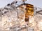 Italienischer ineinander greifender Kronleuchter aus bernsteingelbem & klarem Muranoglas und Chrom von Poliarte, 1960er 7