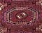 19th Century Red Symmetrical Gul Turkmenistan Rug, 1890s, Image 7