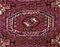 Roter Symmetrischer Gul Turkmenistan Teppich, 1890er 7