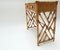 Rattan Desk or Vanity Table with Drawer & Chair Set, Italy, 1970s, Image 7