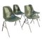 Fiberglass DSS Stacking Chairs by Ray & Charles Eames for Herman Miller, 1950s, Set of 4 1