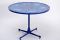 Mid-Century Italian Blue Dining Table with Enameled Copper Top, 1950s 8