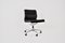 Schwarzer Soft Pad Chair aus Leder von Charles & Ray Eames für Vitra, 1970er 1