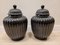 Vases en Céramique Noire, Italie, 20ème Siècle, Set de 2 6