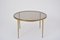 Circular Golden Brass Coffee Table from Vereinigte Werkstätten, 1960s 2