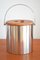 Mid-Century Steel and Teak Cylinda Line Ice Bucket by Arne Jacobsen for Stelton, 1960s 1