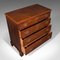 Antique English Mahogany Gentleman's Chest of Drawers, 1800s 8