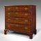 Antique English Mahogany Gentleman's Chest of Drawers, 1800s, Image 3
