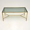 Vintage French Brass Coffee Table, 1960s 1