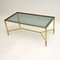 Vintage French Brass Coffee Table, 1960s 3