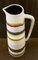 Vintage Ceramic 4055 B Pitcher or Vase with Cream White Glaze and Colored Stripes, 1960s 2