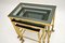 Vintage French Brass Nesting Tables, 1960s, Set of 3, Image 8