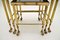 Vintage French Brass Nesting Tables, 1960s, Set of 3 9