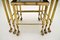 Vintage French Brass Nesting Tables, 1960s, Set of 3, Image 9