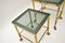 Vintage French Brass Nesting Tables, 1960s, Set of 3 5