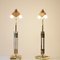 Mid-Century Gold and Chrome Table Lamps, 1970, Set of 2 14