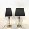 Mid-Century Gold and Chrome Table Lamps, 1970, Set of 2 12