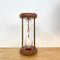 Mid-Century German Hourglass in Brown Wood and Brass, 1970s, Image 10