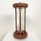 Mid-Century German Hourglass in Brown Wood and Brass, 1970s, Image 7