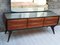 Rosewood Sideboard with 6 Drawers & Mirror in Silver Glass, Italy, 1950s, Image 4