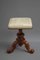 Victorian Height Adjustable Stool in Rosewood 1