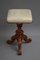 Victorian Height Adjustable Stool in Rosewood 2