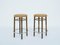 Mod. Nr. 17 High Bar Stools in Eco Leather by Michael Thonet for Thonet, 1981, Set of 2 1
