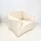 Mid-Century White 685 Tentazione Club or Lounge Chair by Mario Bellini, 1976 5