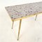 Mid-Century German Mosaic and Brass Side Table in the Style of Berthold Muller 6