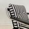 Mid-Century German Chrome Cantilever Armchair with Black and White Stripes, 1970s 19