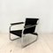 Mid-Century German Chrome Cantilever Armchair with Black and White Stripes, 1970s 26