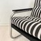 Mid-Century German Chrome Cantilever Armchair with Black and White Stripes, 1970s 11