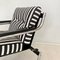 Mid-Century German Chrome Cantilever Armchair with Black and White Stripes, 1970s 21