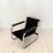 Mid-Century German Chrome Cantilever Armchair with Black and White Stripes, 1970s 15