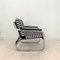 Mid-Century German Chrome Cantilever Armchair with Black and White Stripes, 1970s 6