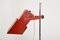 Vintage Italian Miwi Postmodern Red Chrome Twin Spot Floor Lamp, 1980s 9