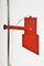 Vintage Italian Miwi Postmodern Red Chrome Twin Spot Floor Lamp, 1980s 10