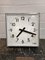 Square French Factory Clock from Brillie, 1950s 1