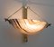 Moderne Wandlampe aus Murano Glas, Chalcedon und Messing, Italien, 1980er 5