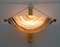 Moderne Wandlampe aus Murano Glas, Chalcedon und Messing, Italien, 1980er 2